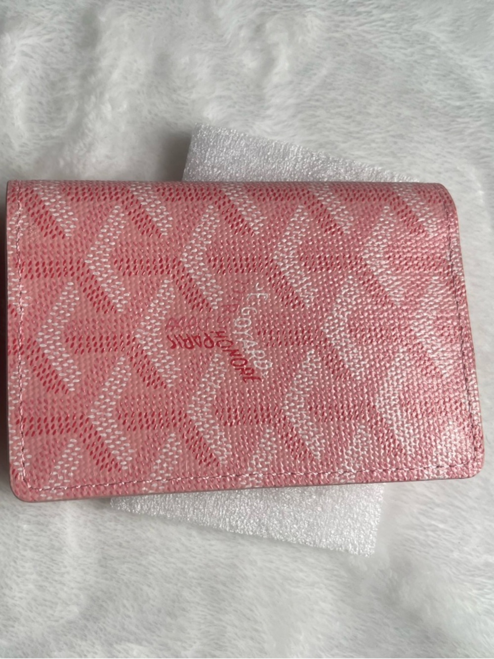Pink Patterned Fold Wallet